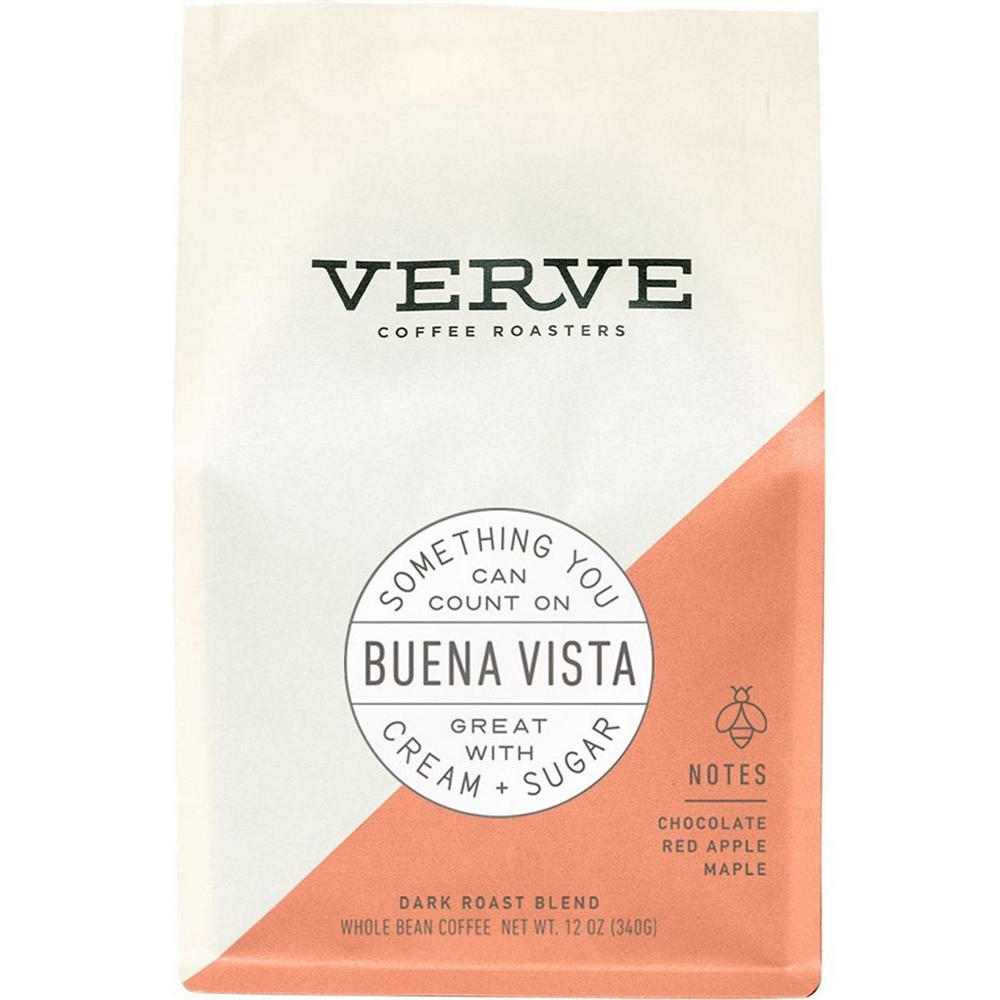 Verve Buena Vista Dark Roast Blend Whole Bean Coffee, 12 oz