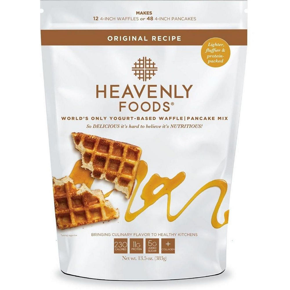 Heavenly Waffles 11g Protein Original Waffle and Pancake Mix, 13.5 oz
