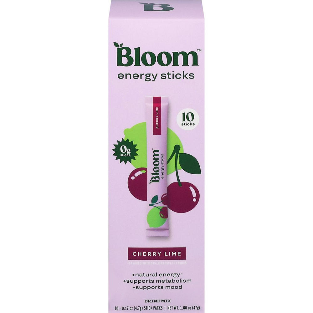 Bloom Energy Drink Sticks - Cherry Lime, 10 ct