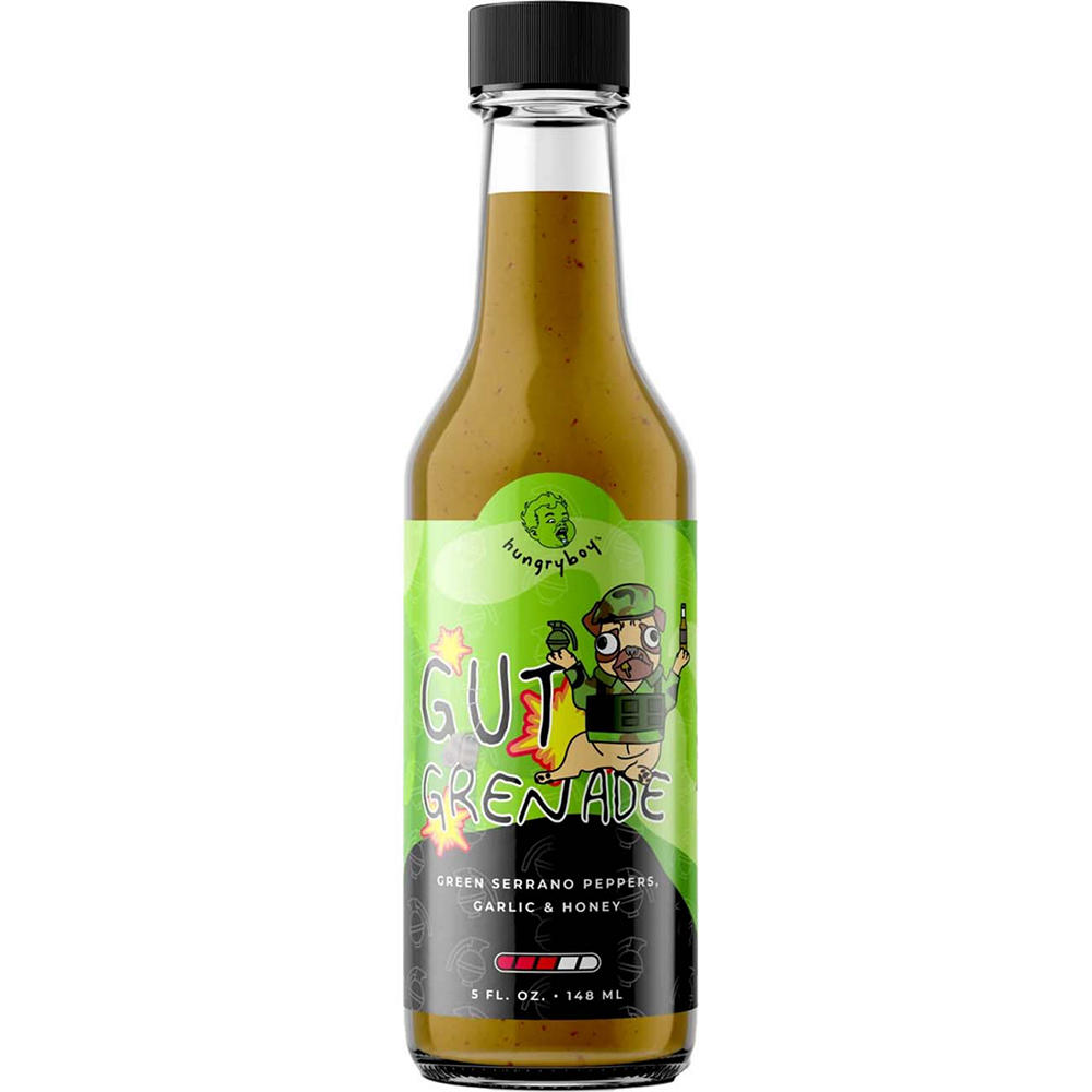 Hungryboy Gut Grenade Hot Sauce, 5 oz