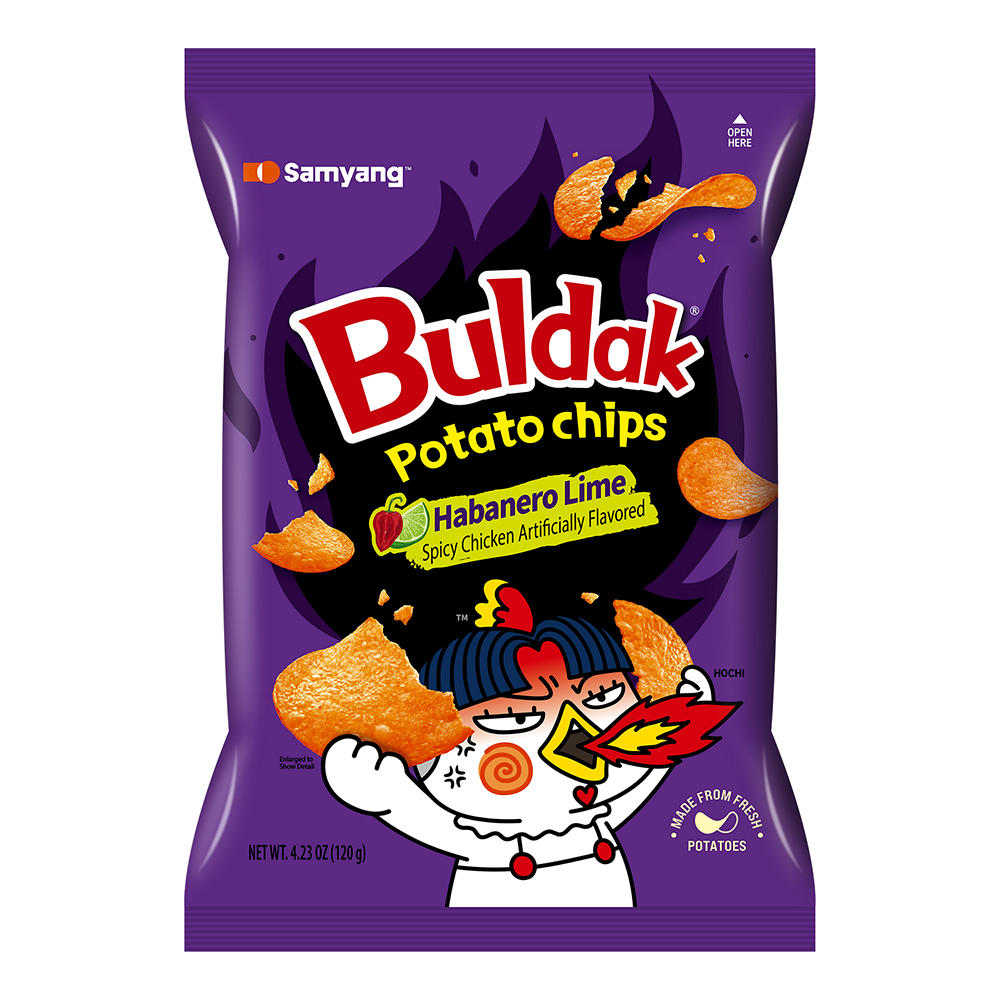 Samyang Buldak Potato Chips - Habanero Lime, 4.23 oz