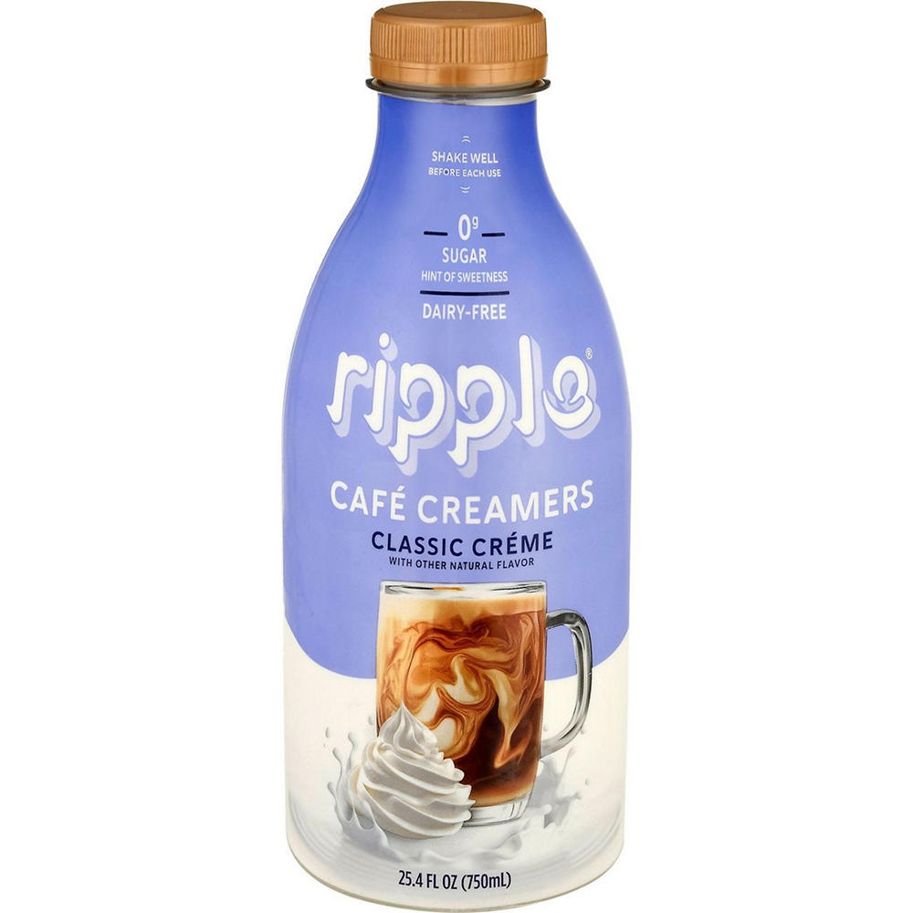 Ripple Zero Sugar Liquid Coffee Creamer - Classic Creme, 25.4 oz