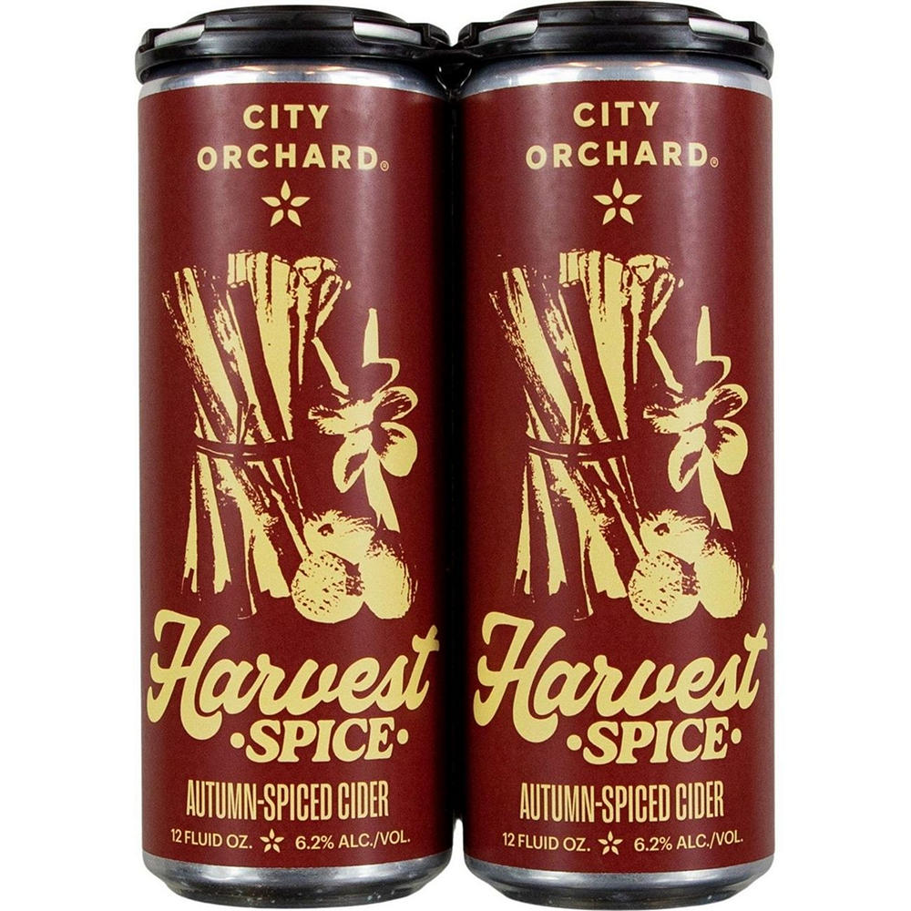 City Orchard Harvest Spice Autumn Spiced Cider 4 pk Cans, 12 oz