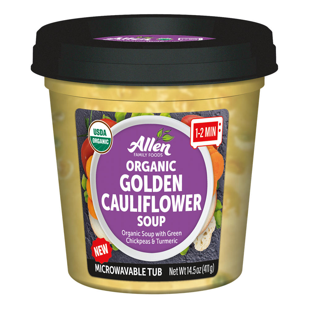 Allen Family Foods Organic Golden Cauliflower Soup, 14.5 oz
