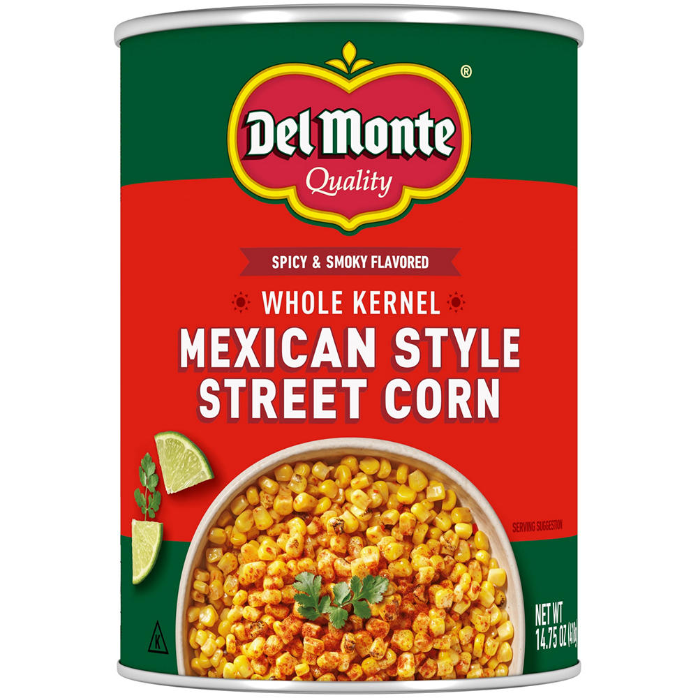 Del Monte Whole Kernel Mexican Style Street Corn, 14.75 oz