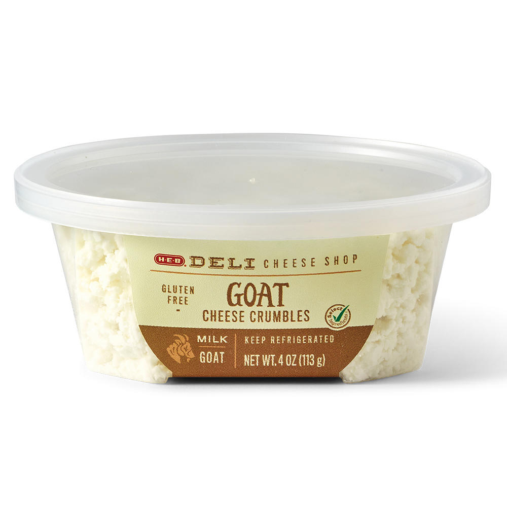 H-E-B Deli Goat Cheese Crumbles, 4 oz