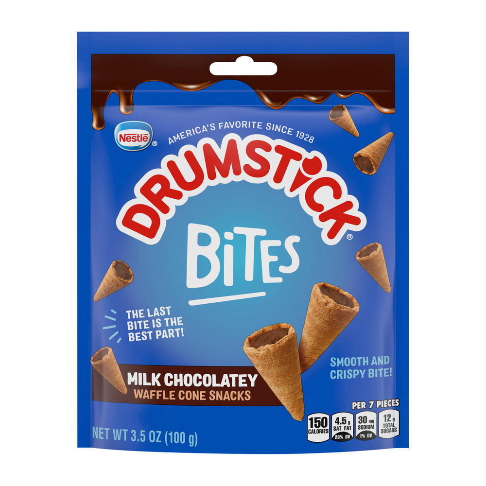 Nestle Drumstick Bites Milk Chocolatey Waffle Cone Snacks, 3.5 oz