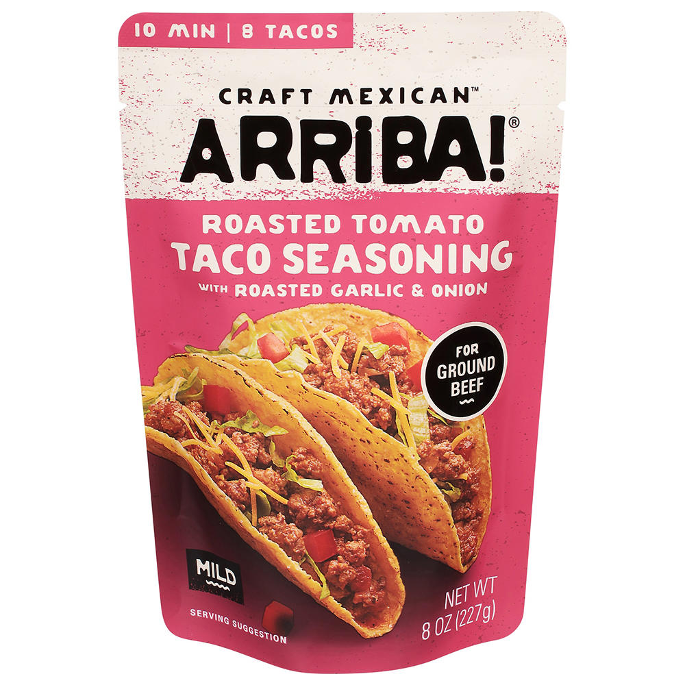 Arriba! Craft Mexican Roasted Tomato Taco Seasoning, 8 oz