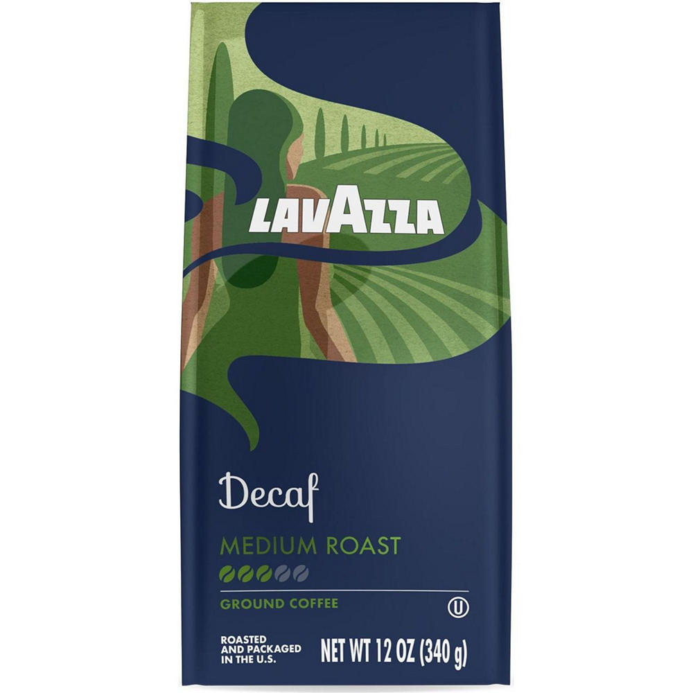 Lavazza Decaf Medium Roast Ground Coffee, 12 oz