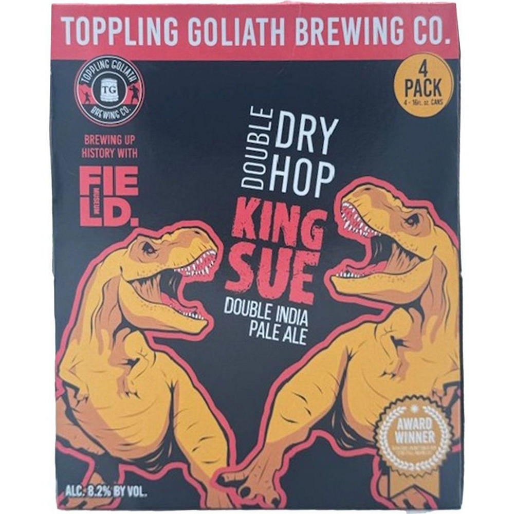 Toppling Goliath Brewing Double Dry Hop King Sue Craft Beer 4 pk Cans, 16 oz