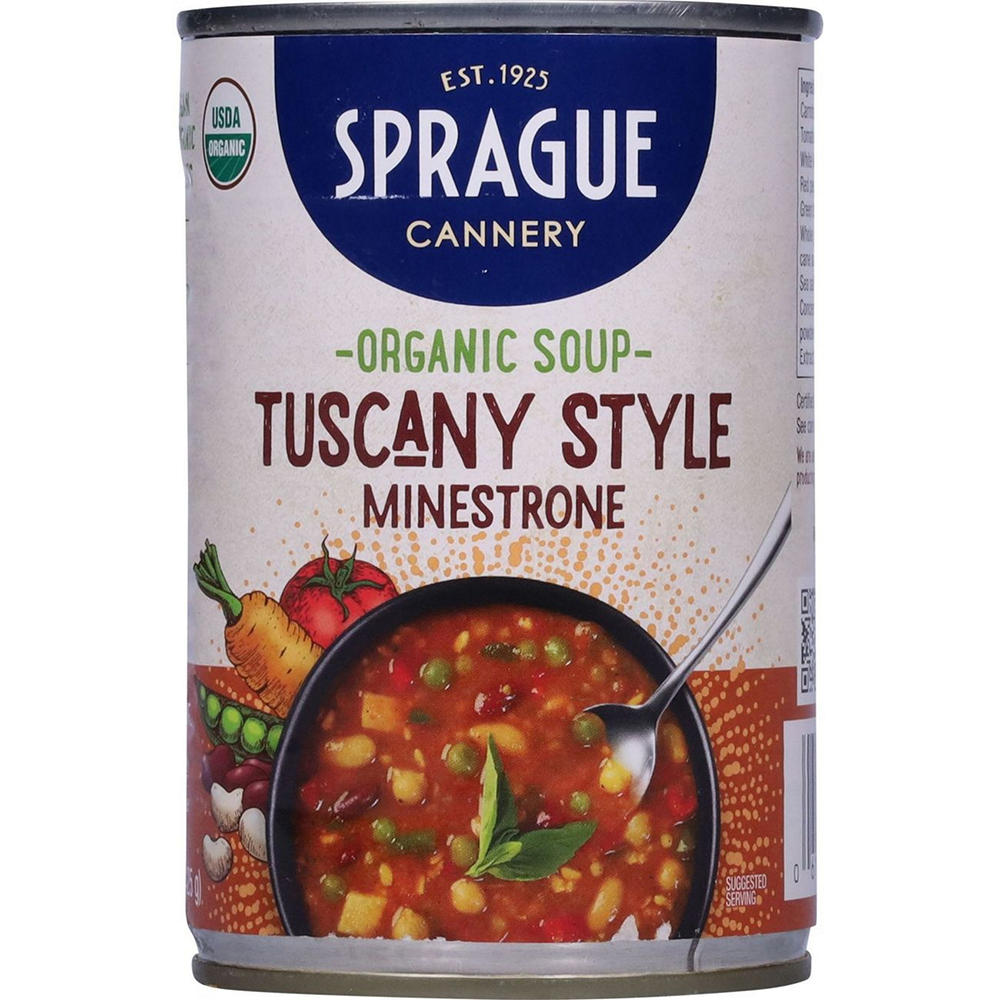 Sprague Organic Tuscany Style Minestrone Soup, 15 oz