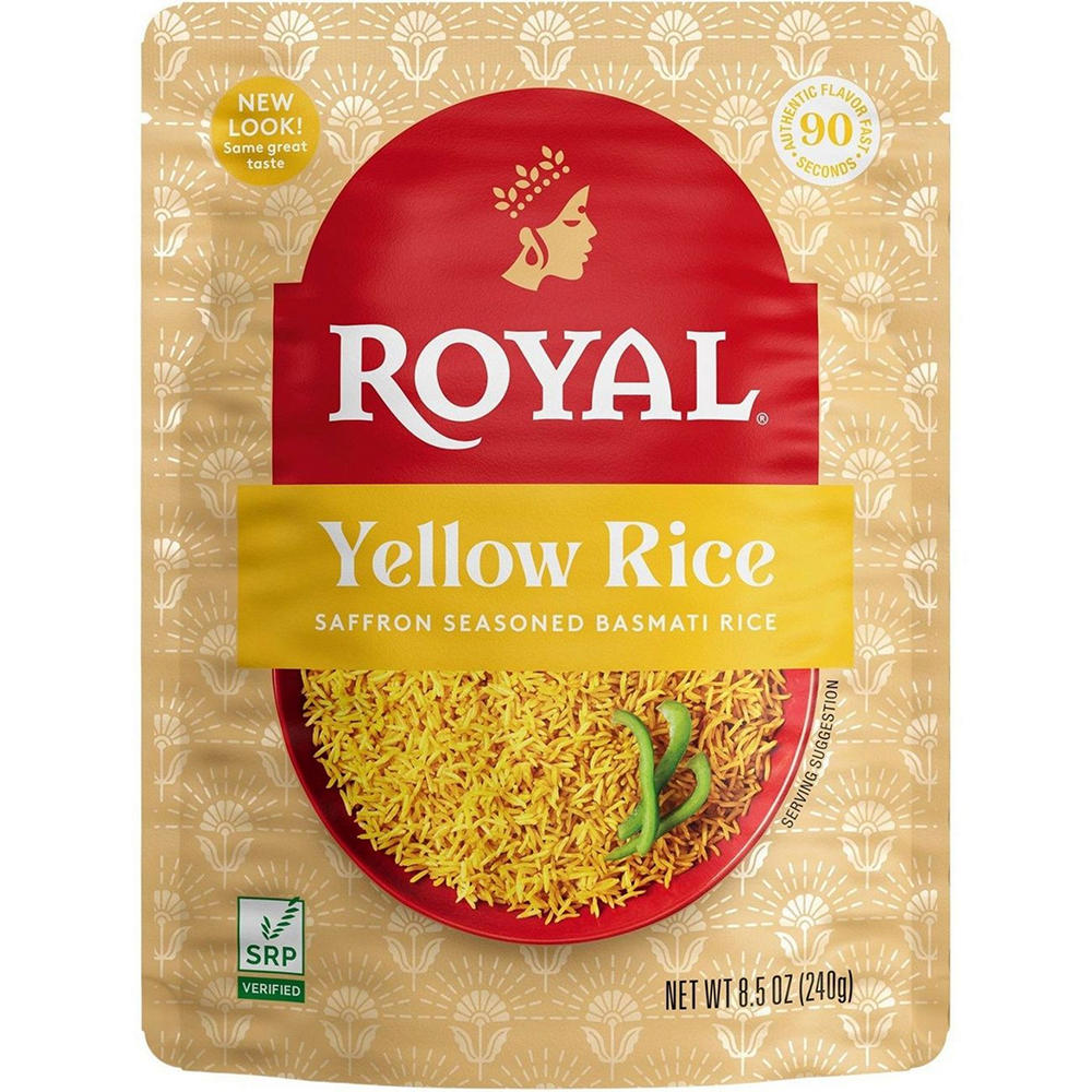 Royal Saffron Seasoned Basmati Yellow Rice, 8.5 oz