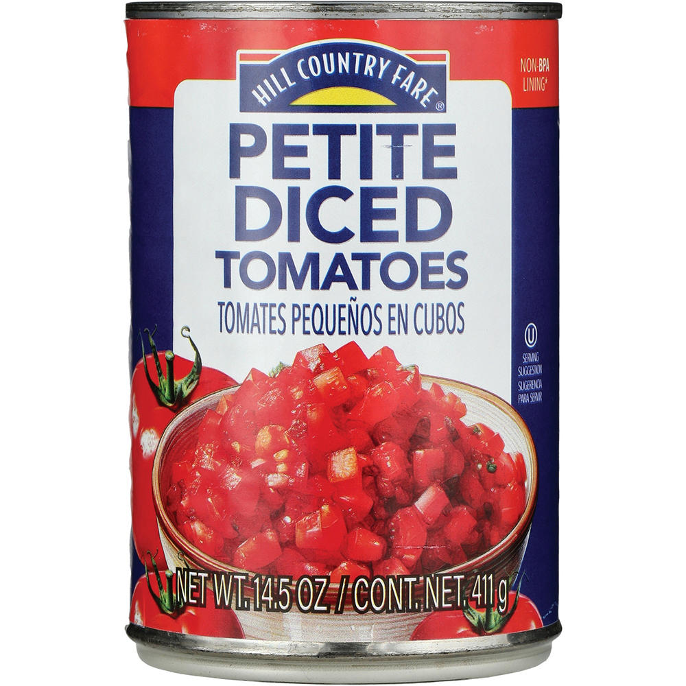Hill Country Fare Petite Diced Tomatoes, 14.5 oz