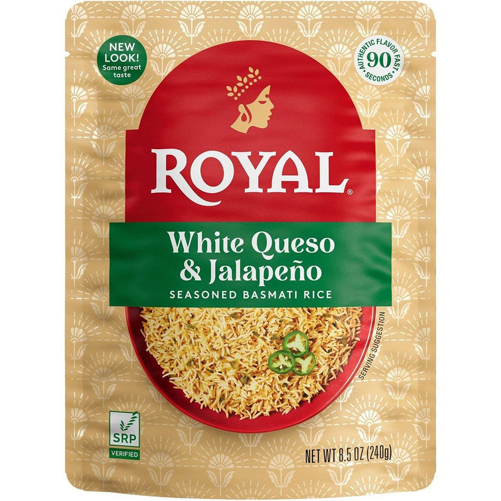 Royal White Queso & Jalapeno Basmati Rice, 8.5 oz