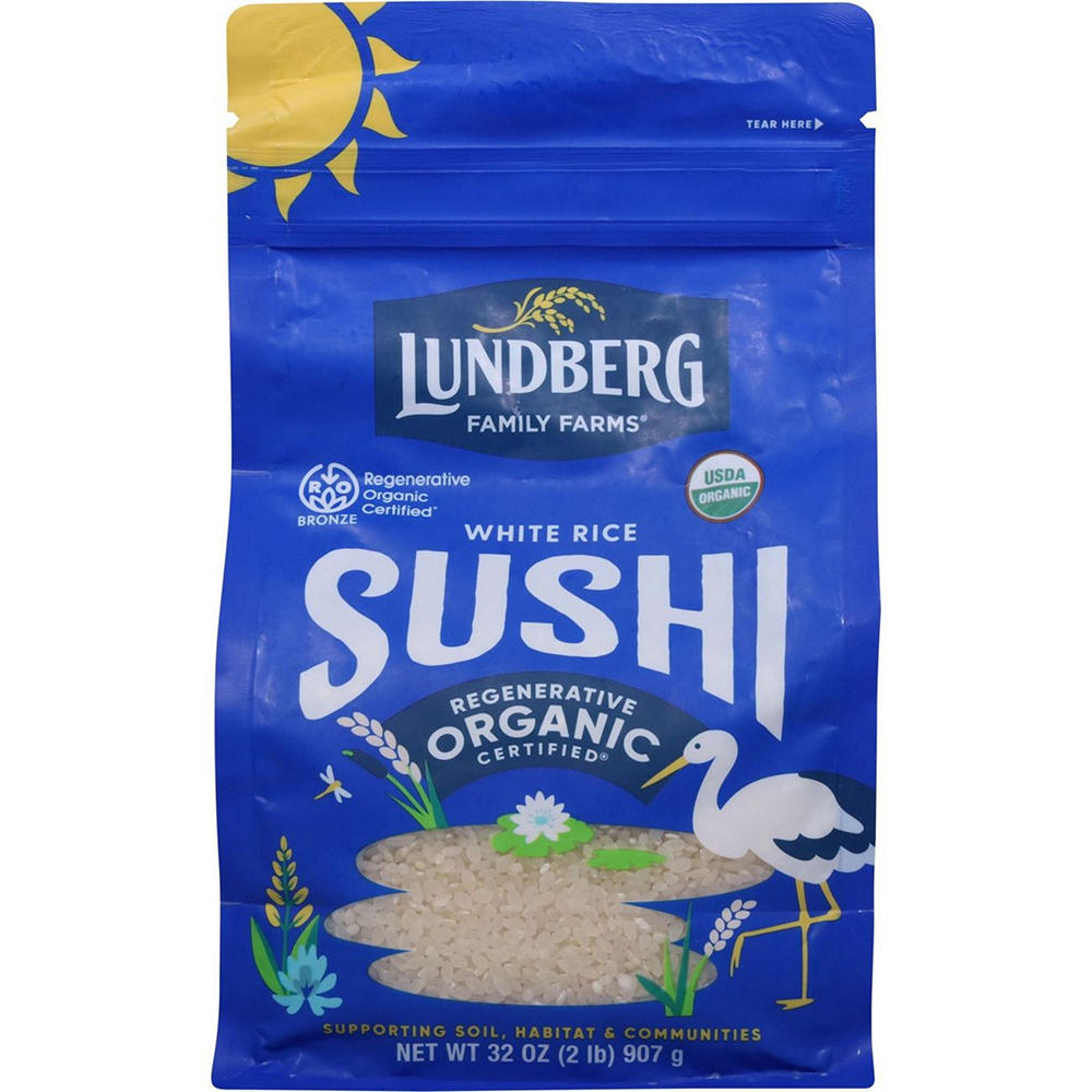 Lundberg Organic Sushi White Rice , 32 oz