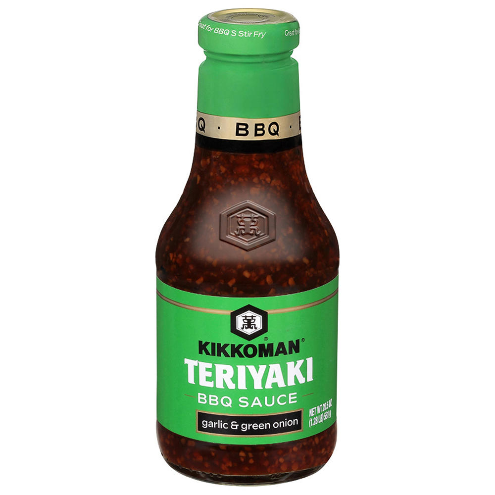 Kikkoman Garlic & Green Onion Teriyaki BBQ Sauce, 20.5 oz