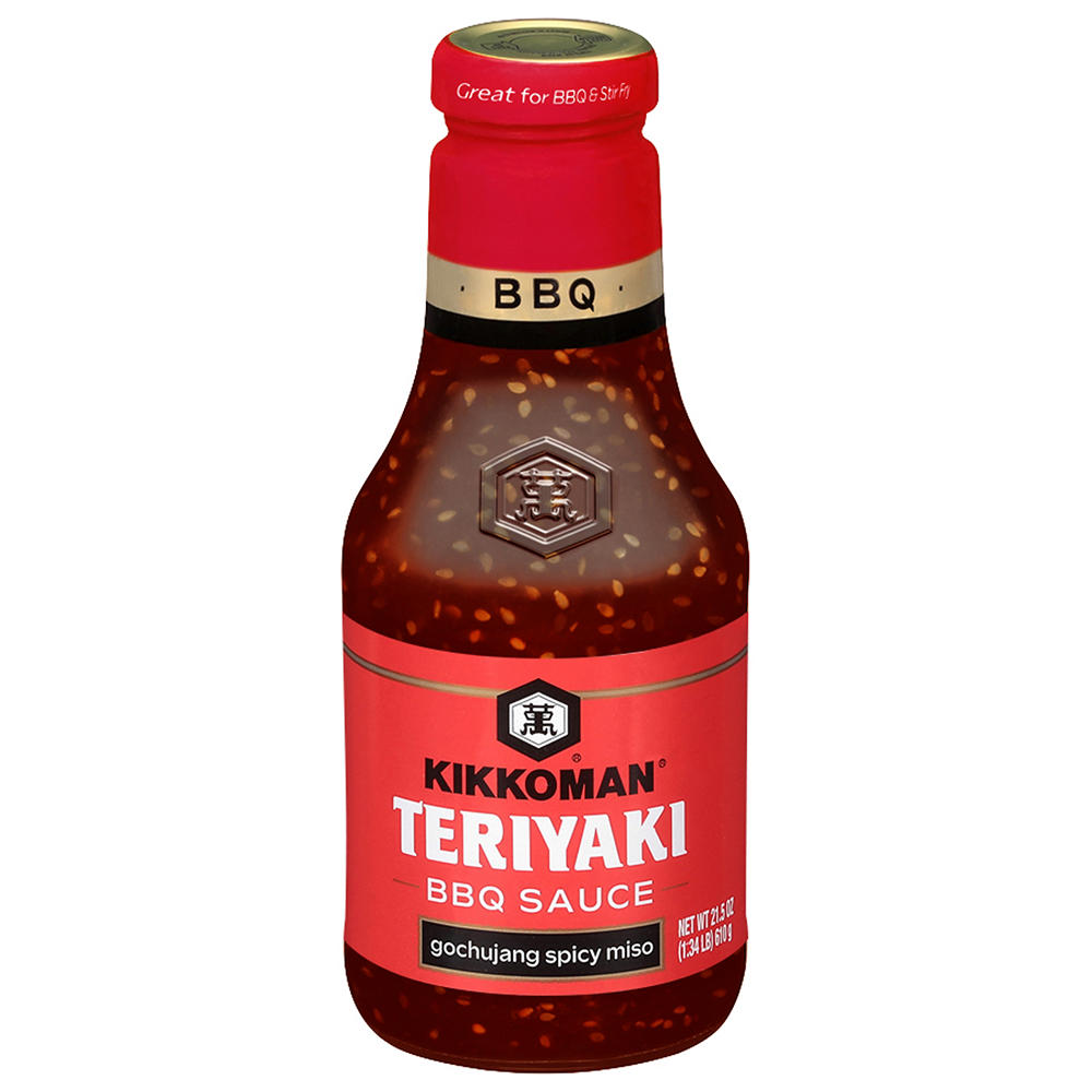 Kikkoman Gochujang Spicy Miso Teriyaki BBQ Sauce, 21.5 oz