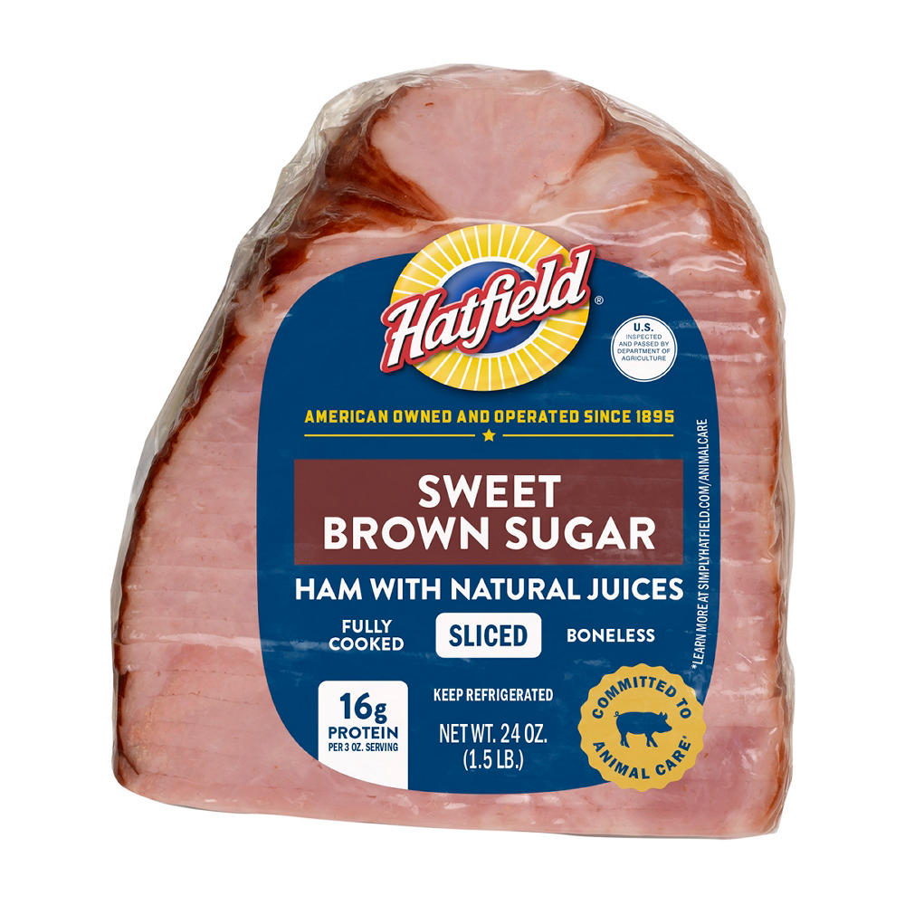 Hatfield Pre-Sliced Ham - Sweet Brown Sugar, 24 oz