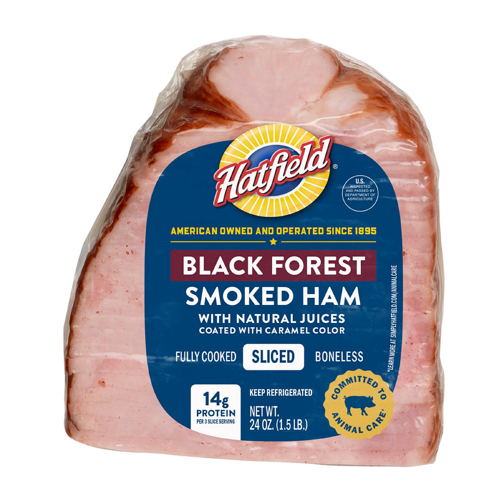 Hatfield Pre-Sliced Black Forest Smoked Ham, 24 oz