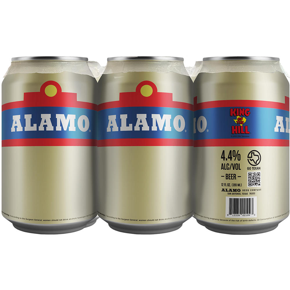 Alamo Beer Company King Of The Hill Craft Beer Light American Lager 6 pk Cans, 12 oz