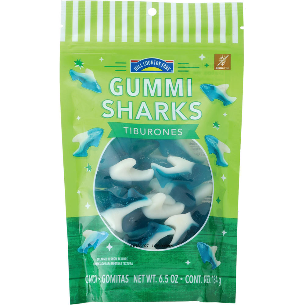 Hill Country Fare Gummi Sharks, 6.5 oz