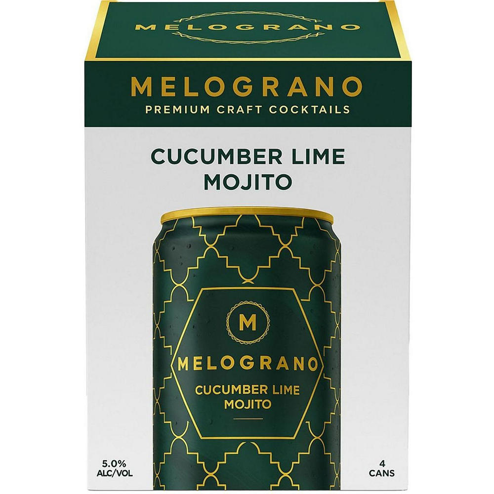 Melograno Craft Cocktail 4 pk Cans - Cucumber Lime Mojito, 12 oz