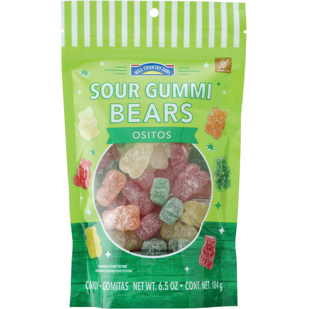 Hill Country Fare Sour Gummi Bears, 6.5 oz