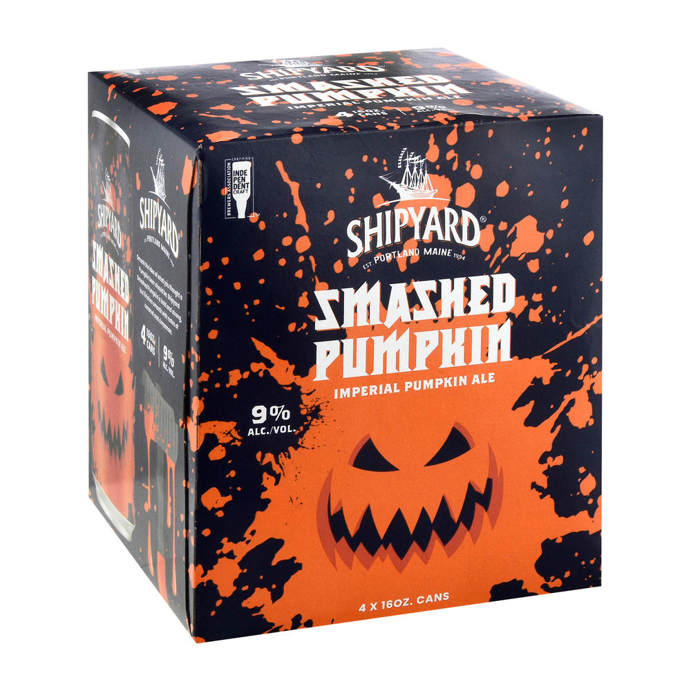 Shipyard Smashed Pumpkin Imperial Pumpkin Ale 4 pk Cans, 16 oz