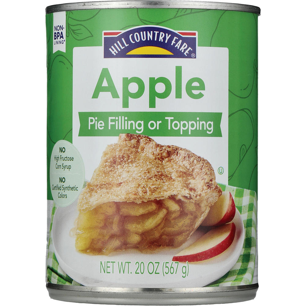 Hill Country Fare Apple Pie Filling & Topping, 20 oz