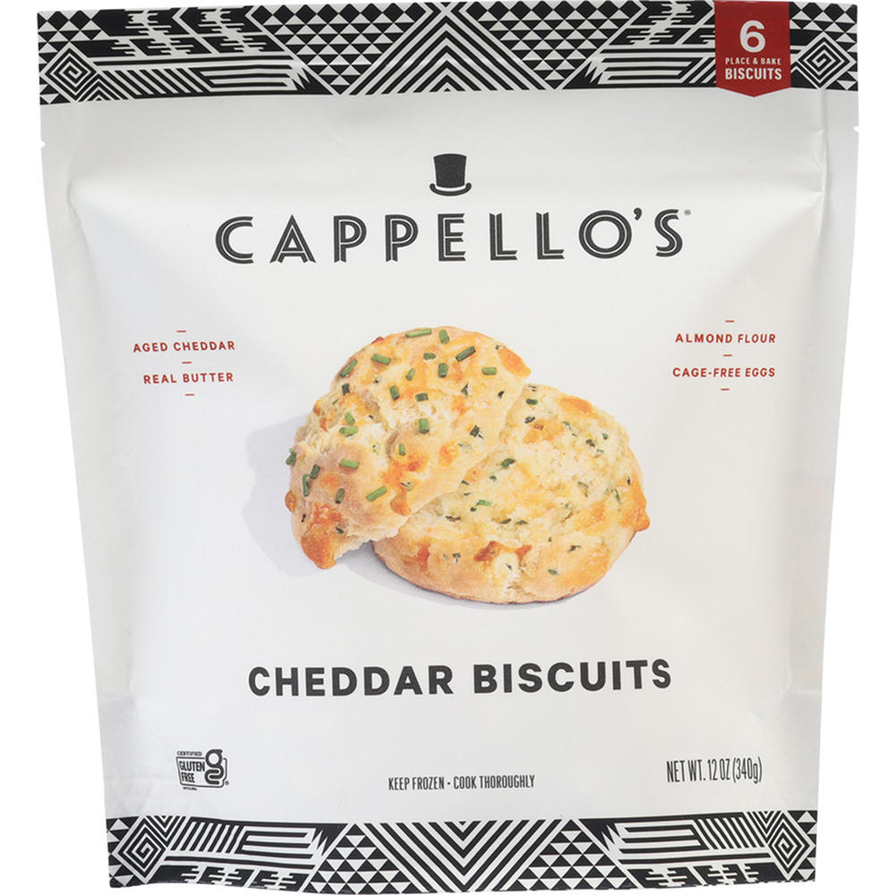 Cappello's Gluten Free Cheddar Biscuits, 6 ct
