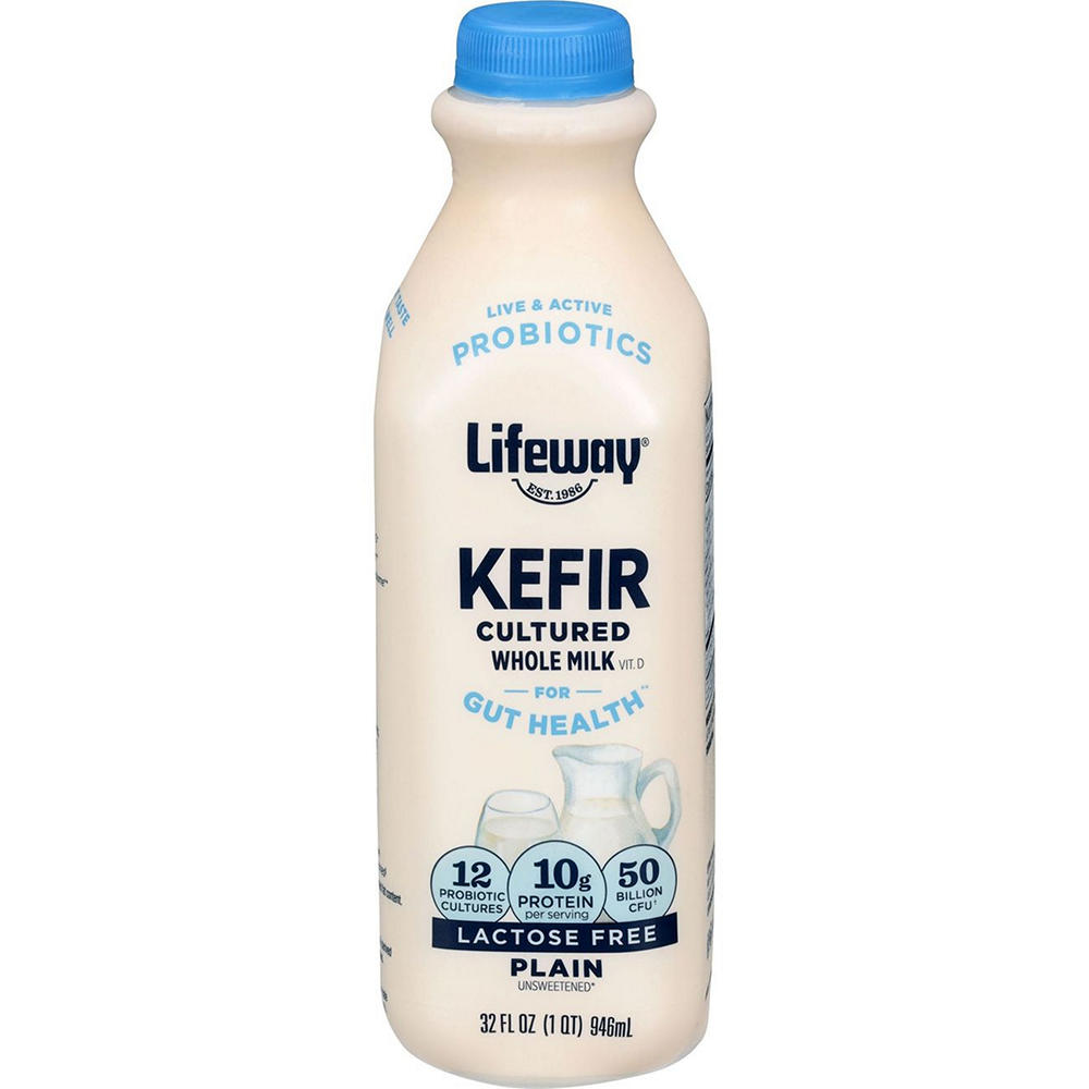 Lifeway  Lactose Free Whole Milk Kefir - Plain, 32 oz