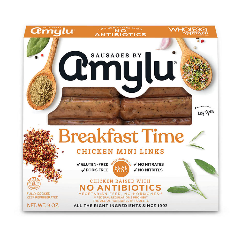 Amylu Breakfast Time Chicken Mini Links, 9 oz