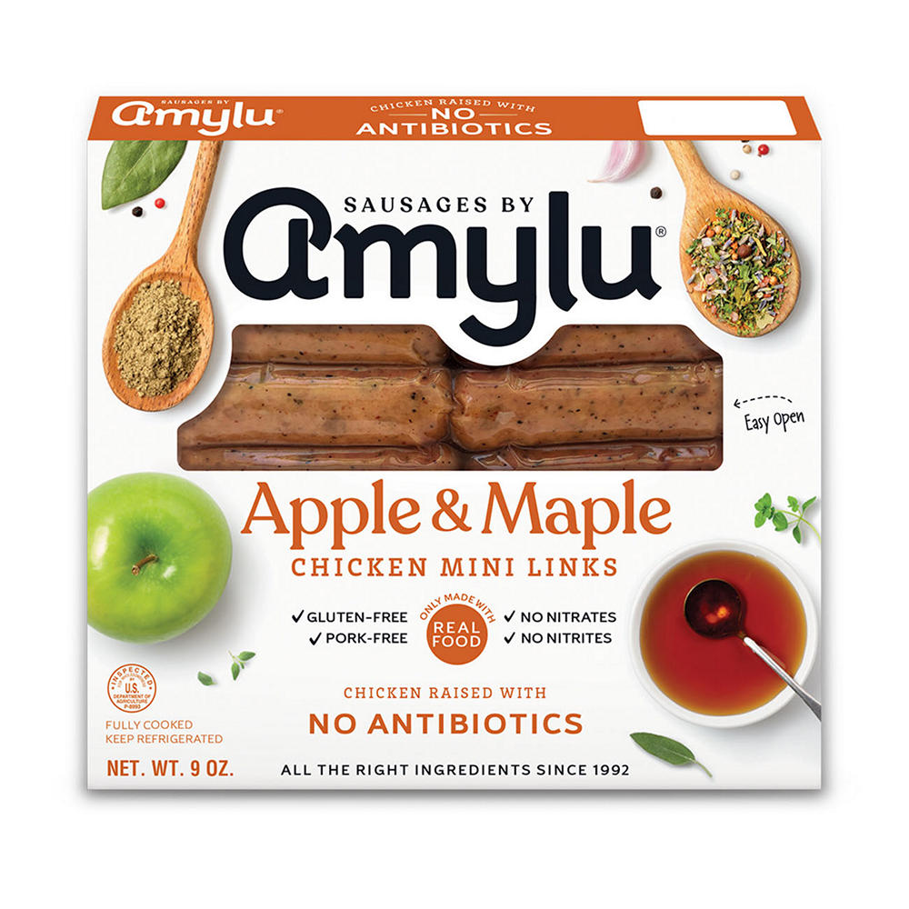 Amylu Apple and Maple Chicken Mini Links, 9 oz