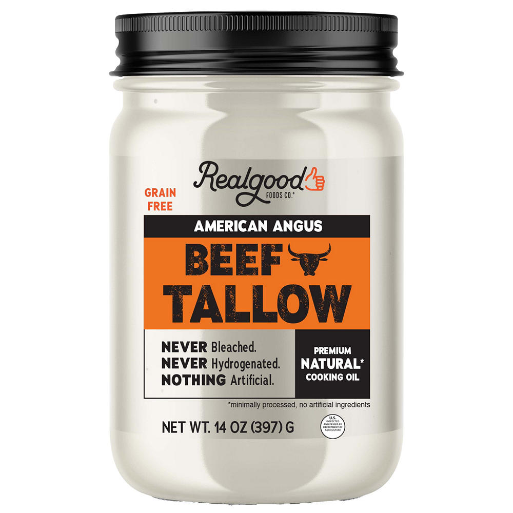 Real Good Foods Co. American Angus Beef Tallow Cooking Oil, 14 oz