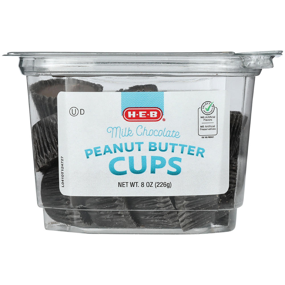 H-E-B Milk Chocolate Peanut Butter Cups, 8 oz