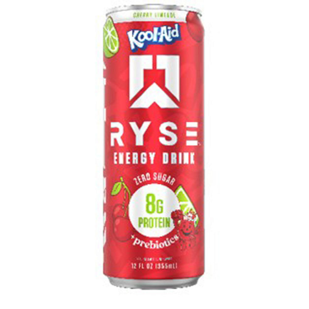 Ryse Zero Sugar 8g Protein Energy Drink - Kool-Aid Cherry Limeade, 12 oz