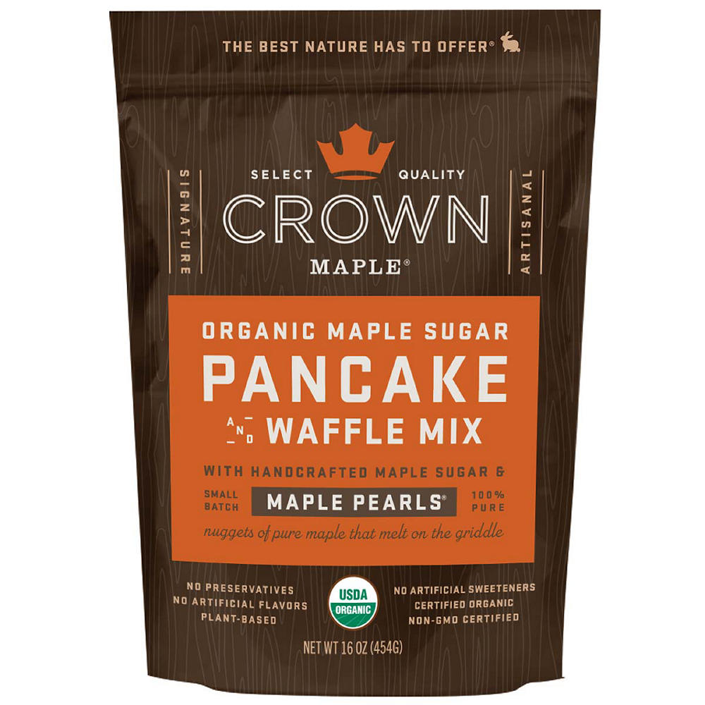Crown Maple Organic Maple Sugar Pancake & Waffle Mix, 16 oz