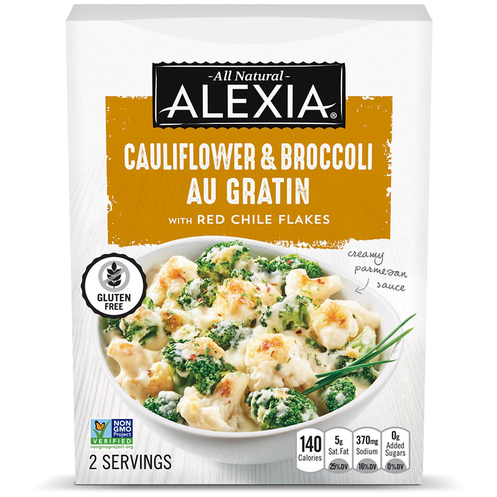 Alexia Frozen Broccoli & Cauliflower Au Gratin, 9 oz