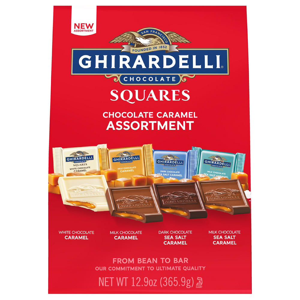 Ghirardelli Chocolate Caramel Assortment Squares, 12.9 oz