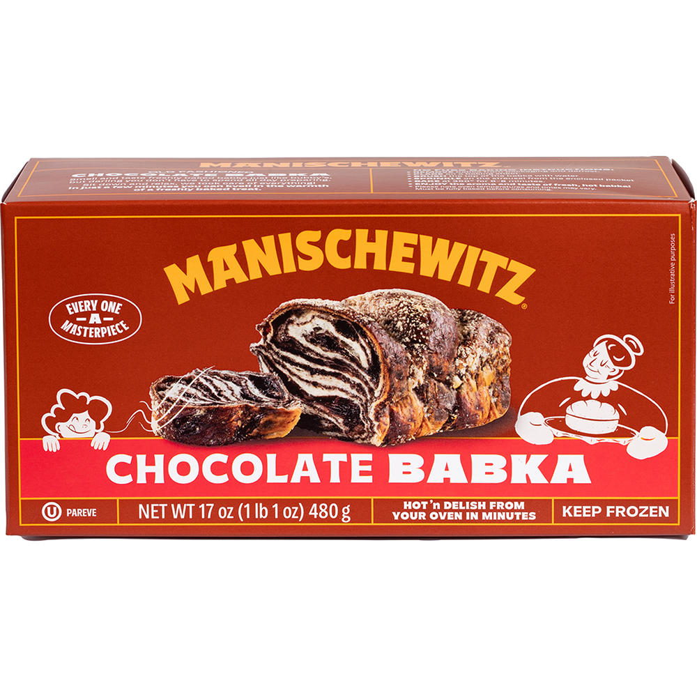 Manischewitz Kosher Frozen Chocolate Babka, 17 oz