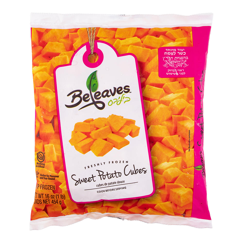 Beleaves Kosher Sweet Potato Cubes, 16 oz