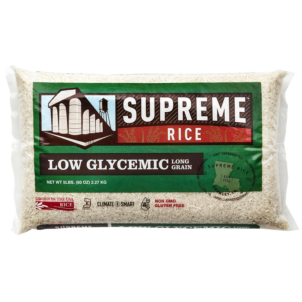Supreme Rice Low Glycemic Long Grain Rice, 5 lb