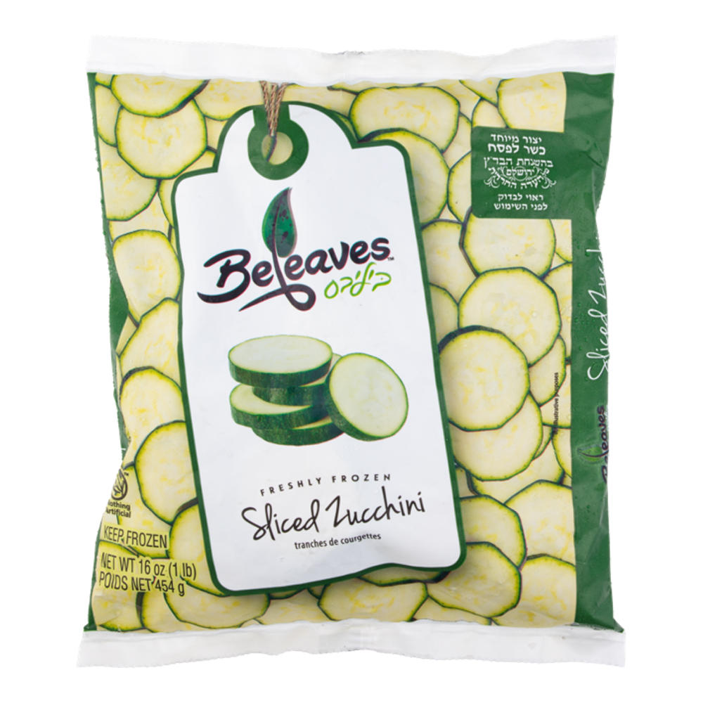 Beleaves Kosher Sliced Zucchini, 16 oz
