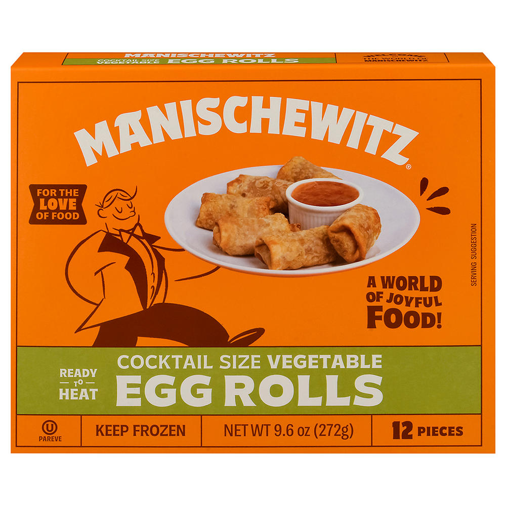 Manischewitz Kosher Mini Vegetable Egg Rolls, 12 ct