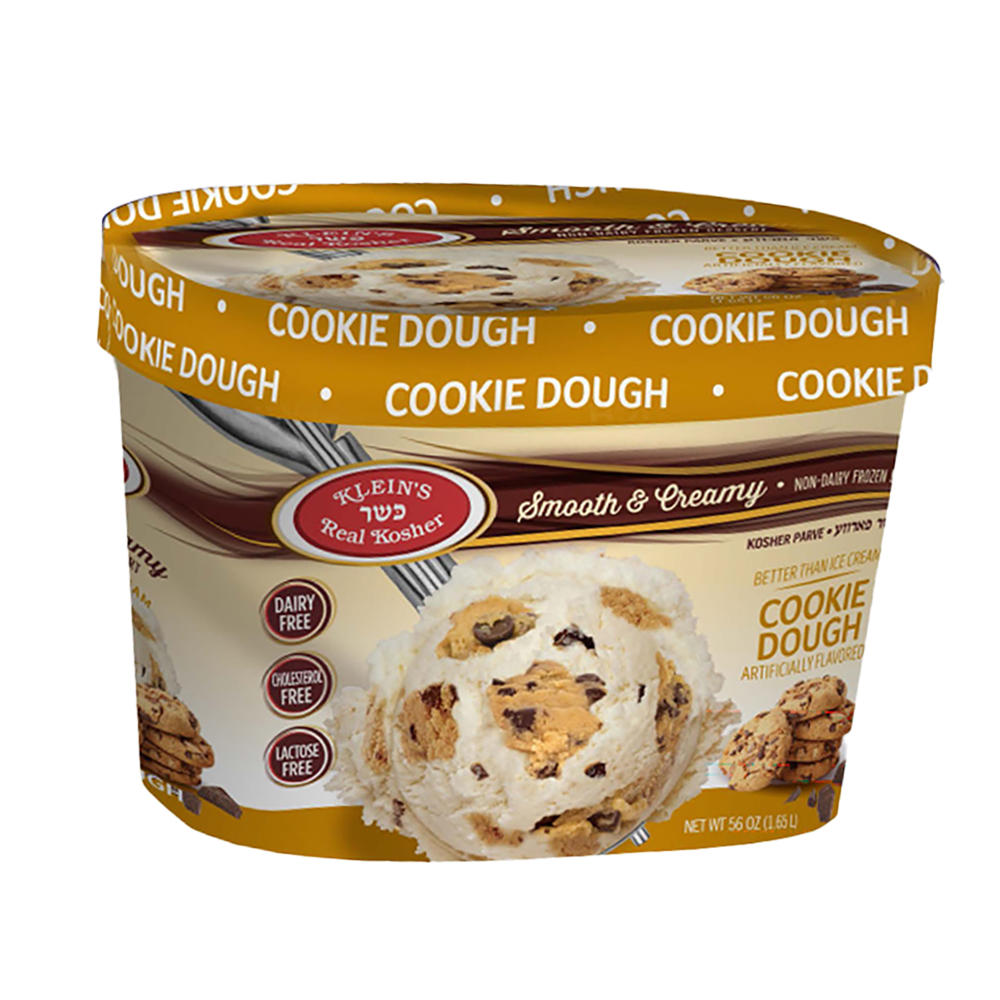 Klein's Kosher Cookie Dough Non Dairy Frozen Dessert, 56 oz