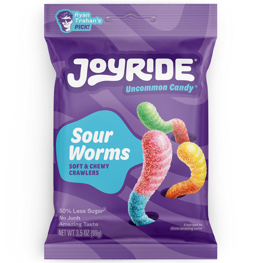 Joyride Uncommon Candy Sour Worms, 3.5 oz