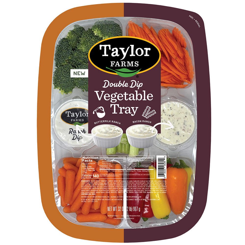 Taylor Farms Vegetable Tray with Dual Dip, 32 oz