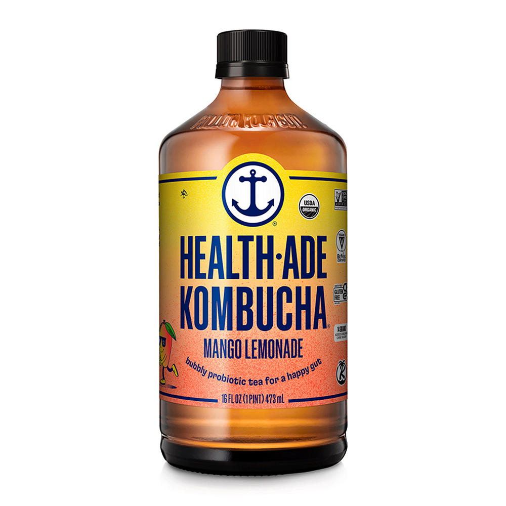 Health-Ade Organic Kombucha - Mango Lemonade, 16 oz