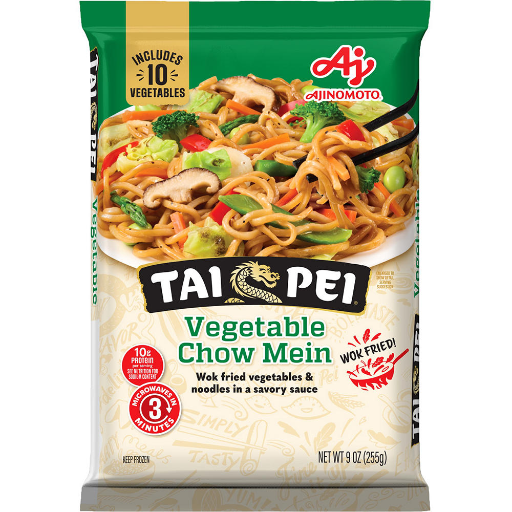 Tai Pei Vegetable Chow Mein Frozen Meal, 9 oz