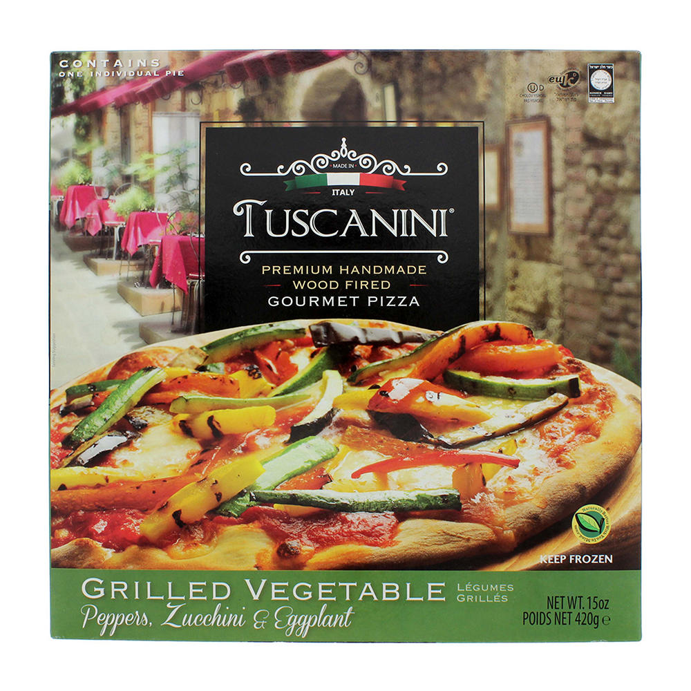 Tuscanini Kosher Grilled Vegetable Frozen Pizza, 15 oz